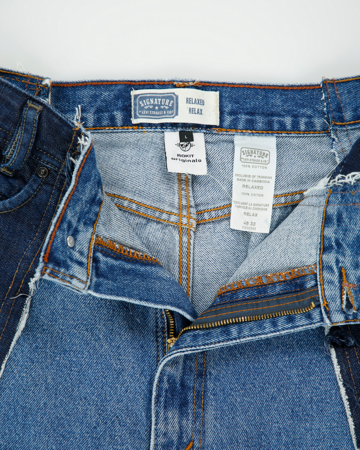 Rokit Originals Splice Denim Jeans - L