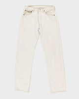 Vintage Levi's 501 Cream Jeans - W30 L32