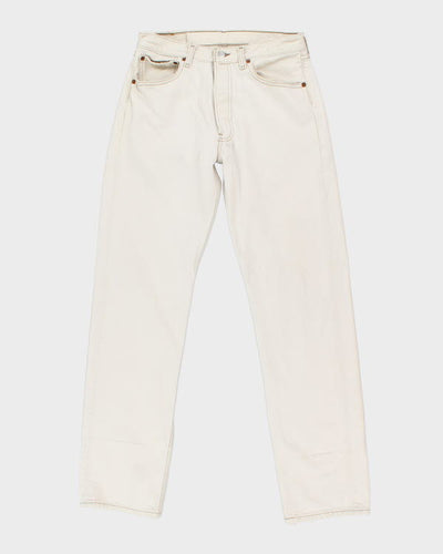 Vintage Levi's 501 Cream Jeans - W30 L32