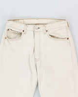 Vintage Levi's 501 Cream Jeans - W30 L32