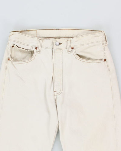 Vintage Levi's 501 Cream Jeans - W30 L32