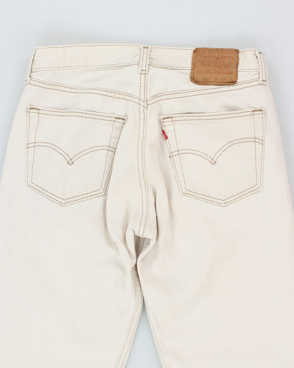 Vintage Levi's 501 Cream Jeans - W30 L32