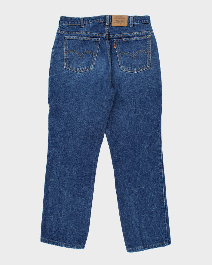 Vintage 90s Levi's 619 Orange Tab Dark Wash Jeans - W34 L30