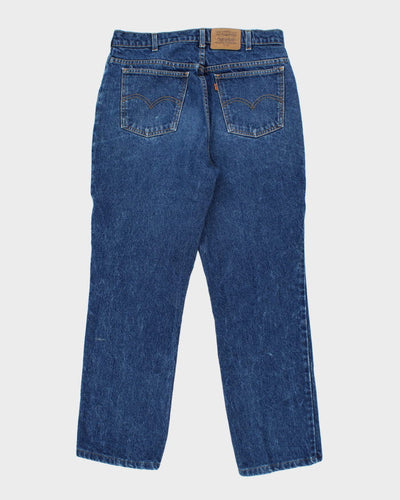 Vintage 90s Levi's 619 Orange Tab Dark Wash Jeans - W34 L30