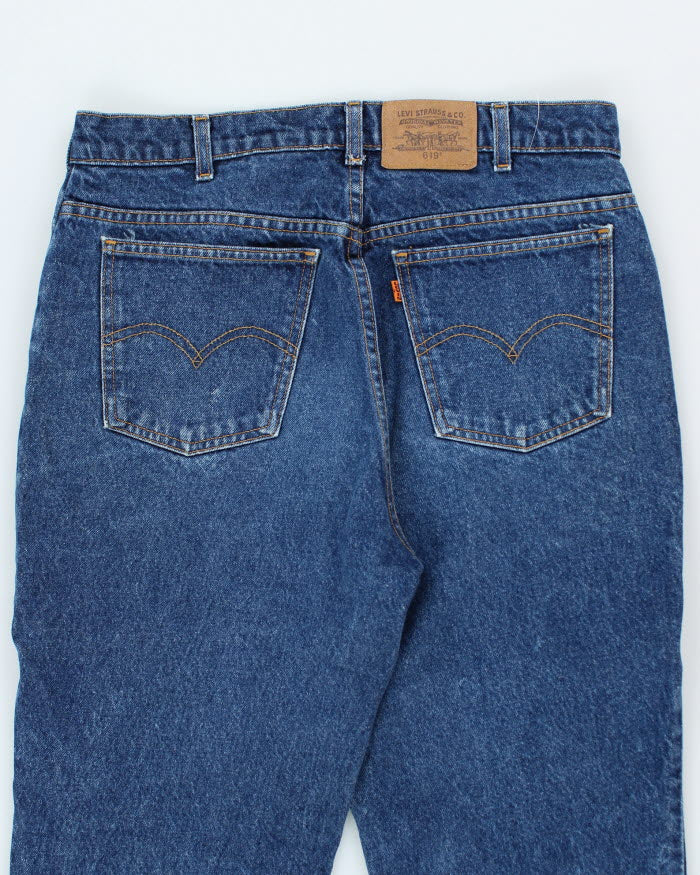 Vintage 90s Levi's 619 Orange Tab Dark Wash Jeans - W34 L30 – Rokit