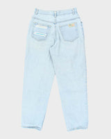 Vintage 90's Light Wash Customised Relaxed Fit Jeans - W28 L29