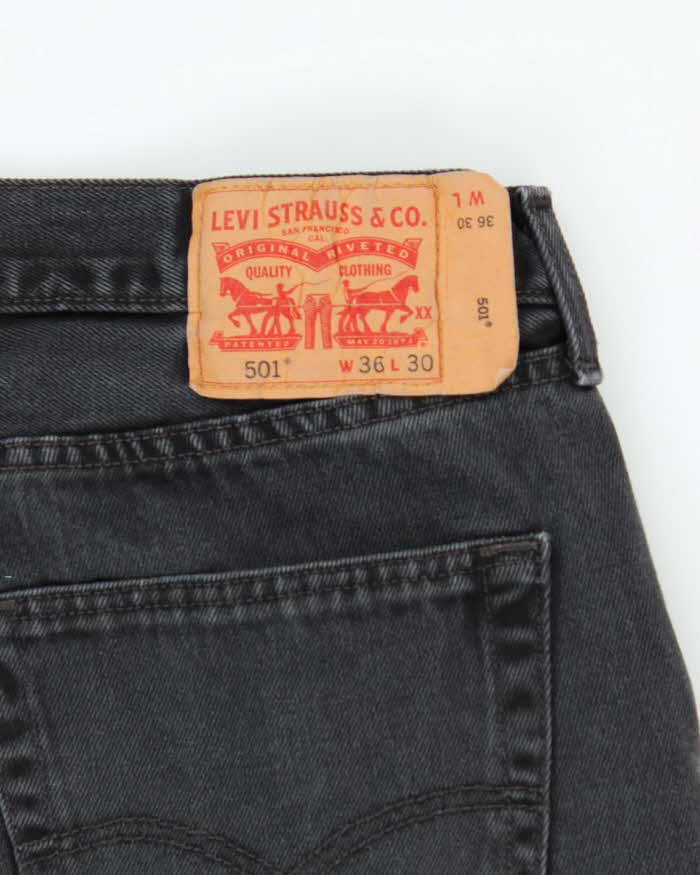 Vintage Levi's 501 Black Jeans - W36 L30