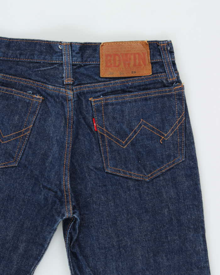 DS Vintage 1970s Edwin Raw Japanese Denim Flared Unisex Jeans - W28 L29