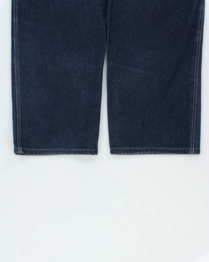 Vintage Y2K 00s Akademics Gene Research Knee Patch Wide Leg Jeans - W40 L29