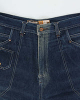 Vintage Y2K 00s Akademics Gene Research Knee Patch Wide Leg Jeans - W40 L29