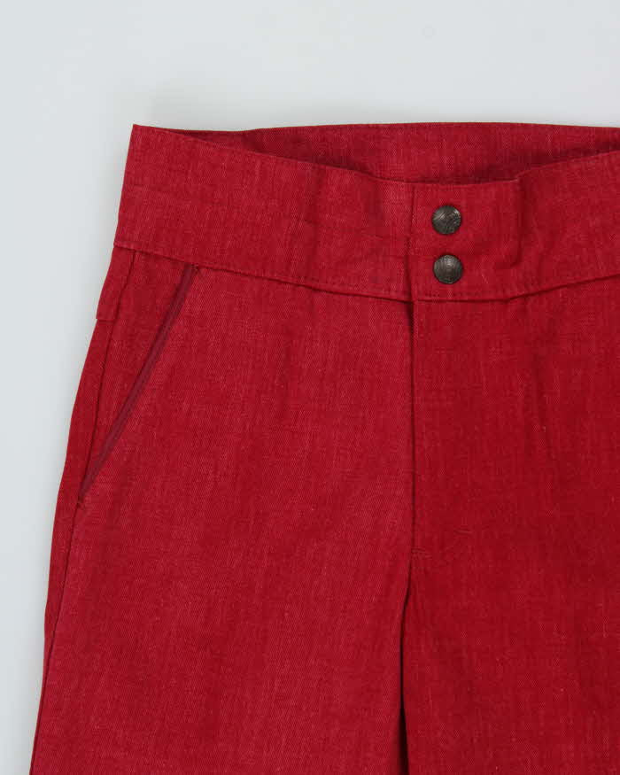 DSWT 1970s Pooh Jeans High Waisted Brushed Cotton Flared Jeans - W27 L32