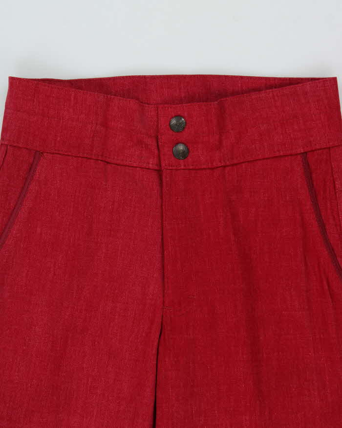 DSWT 1970s Pooh Jeans High Waisted Brushed Cotton Flared Jeans - W27 L32