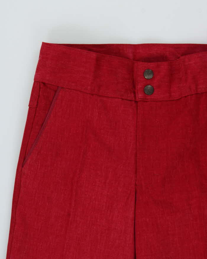 DSWT 1970s Pooh Jeans High Waisted Brushed Cotton Flared Jeans - W28 L30