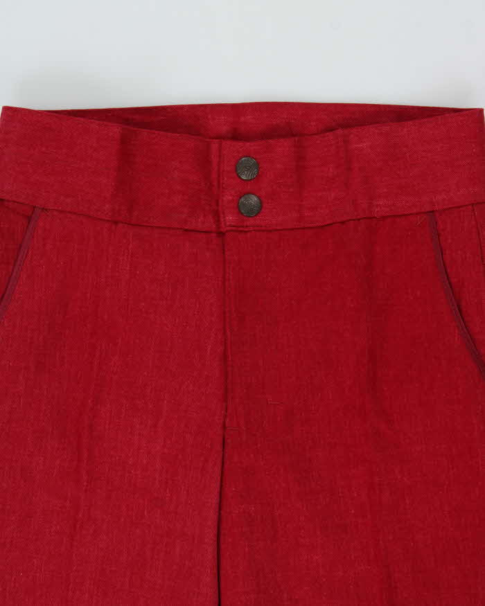 DSWT 1970s Pooh Jeans High Waisted Brushed Cotton Flared Jeans - W28 L30