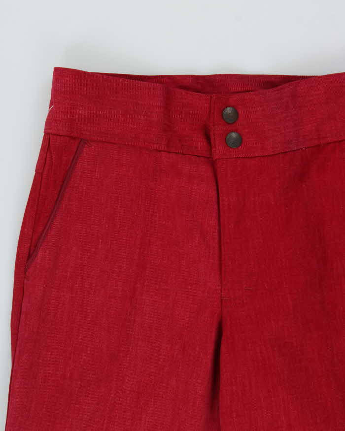DSWT 1970s Pooh Jeans High Waisted Brushed Cotton Flared Jeans - W29 L30