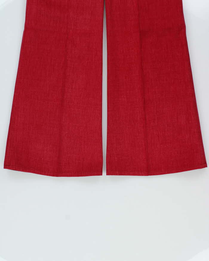 DSWT 1970s Pooh Jeans High Waisted Brushed Cotton Flared Jeans - W29 L30