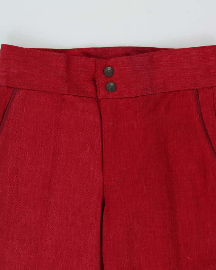 DSWT 1970s Pooh Jeans High Waisted Brushed Cotton Flared Jeans - W29 L30