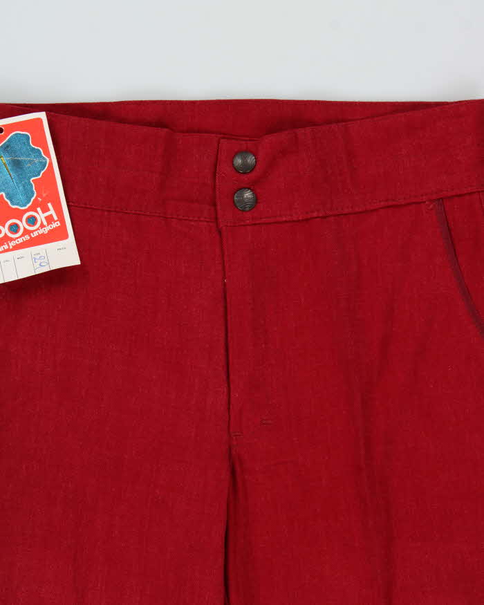 DSWT 1970s Pooh Jeans High Waisted Brushed Cotton Flared Jeans - W29 L30