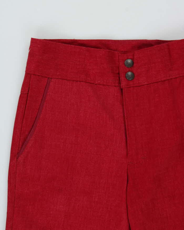 DSWT 1970s Pooh Jeans High Waisted Brushed Cotton Flared Jeans - W29 L32