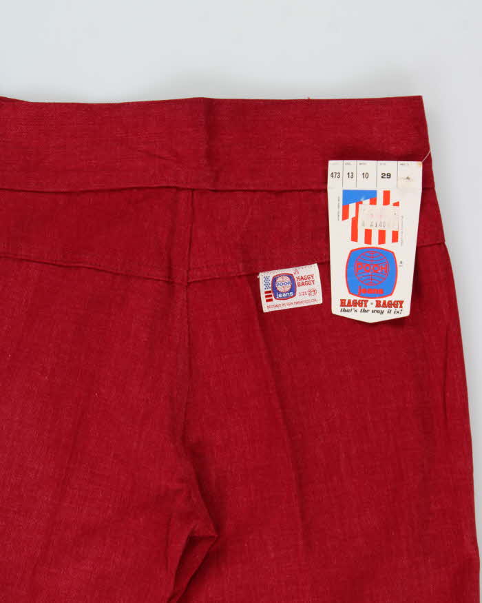 DSWT 1970s Pooh Jeans High Waisted Brushed Cotton Flared Jeans - W29 L32