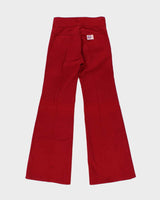 DSWT 1970s Pooh Jeans High Waisted Brushed Cotton FlaredJeans - W27 L32