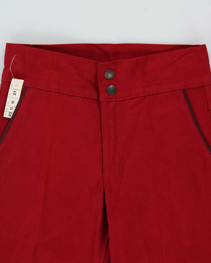 DSWT 1970s Pooh Jeans High Waisted Brushed Cotton FlaredJeans - W27 L32