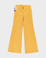 DSWT 1970s Pooh Jeans High Waisted Brushed Cotton Flared Jeans - W28 L32