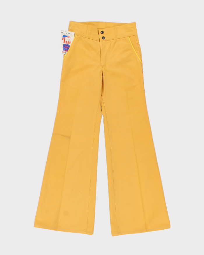 DSWT 1970s Pooh Jeans High Waisted Brushed Cotton Flared Jeans - W28 L32
