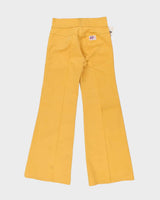 DSWT 1970s Pooh Jeans High Waisted Brushed Cotton Flared Jeans - W29 L32