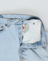 Vintage 1995 Levi's 501 Red Batwing Made In USA Jeans - W30 L30