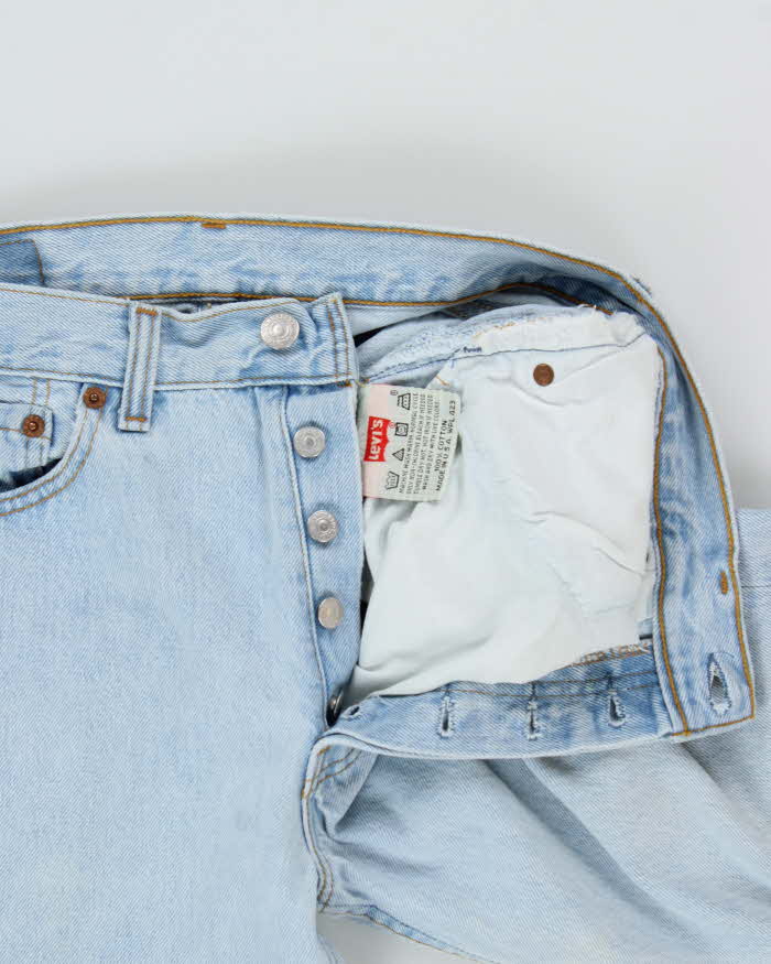 Vintage 1995 Levi's 501 Red Batwing Made In USA Jeans - W30 L30