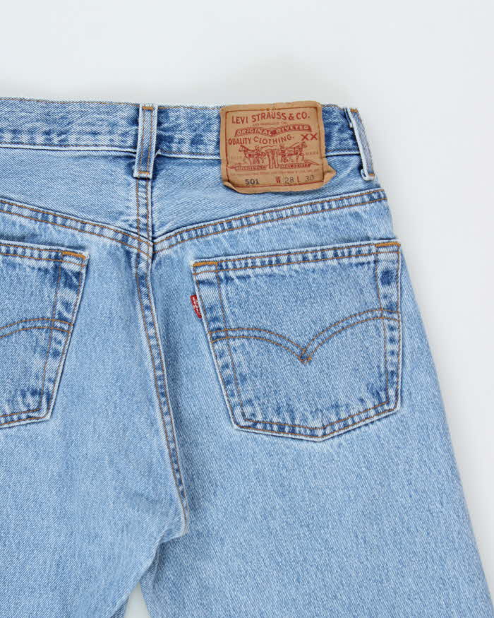 Vintage 1994 Levi's 501 Red Batwing Made In USA Jeans - W26 L29