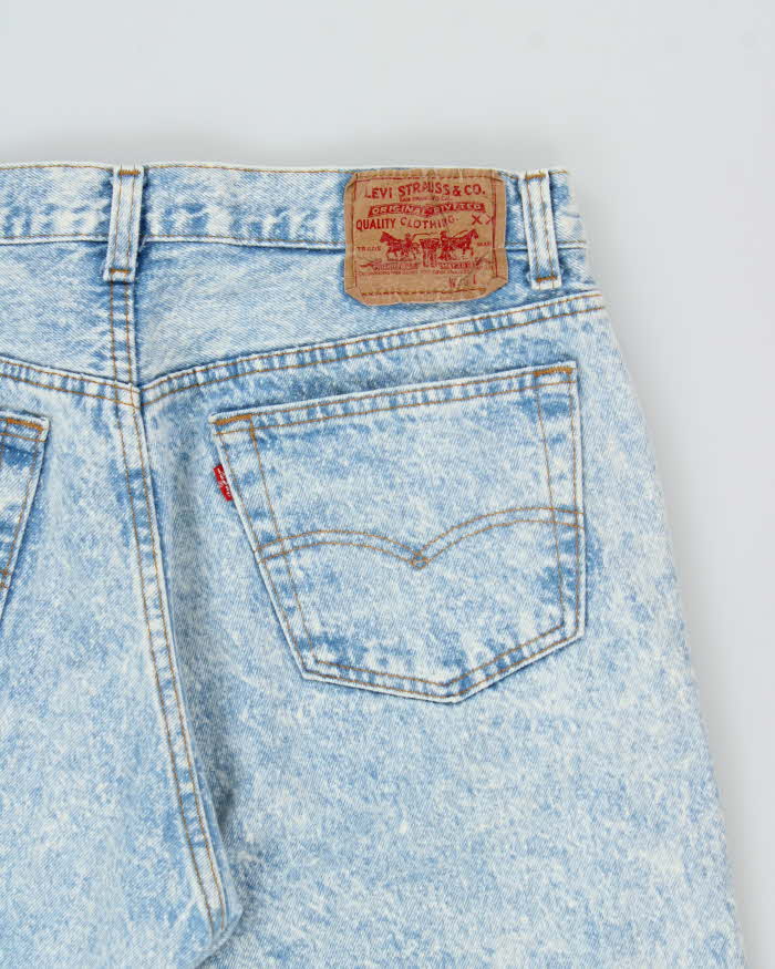 Vintage 1993 Levi's 501 Acid Wash Red Batwing Made In USA Jeans - W36 L30