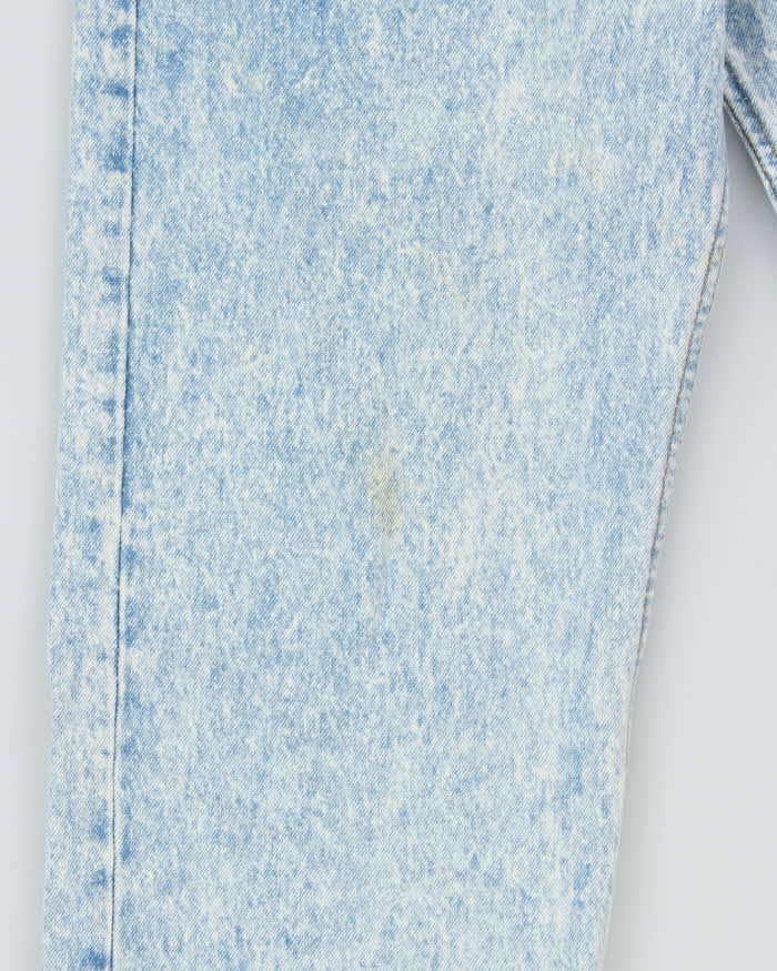 Vintage 1993 Levi's 501 Acid Wash Red Batwing Made In USA Jeans - W36 L30