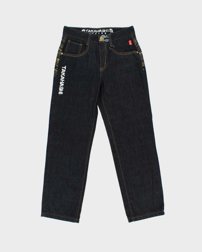 Vintage Y2k 2000s Osaka Big Train Takahashi Embroidered Jeans - W28 L29