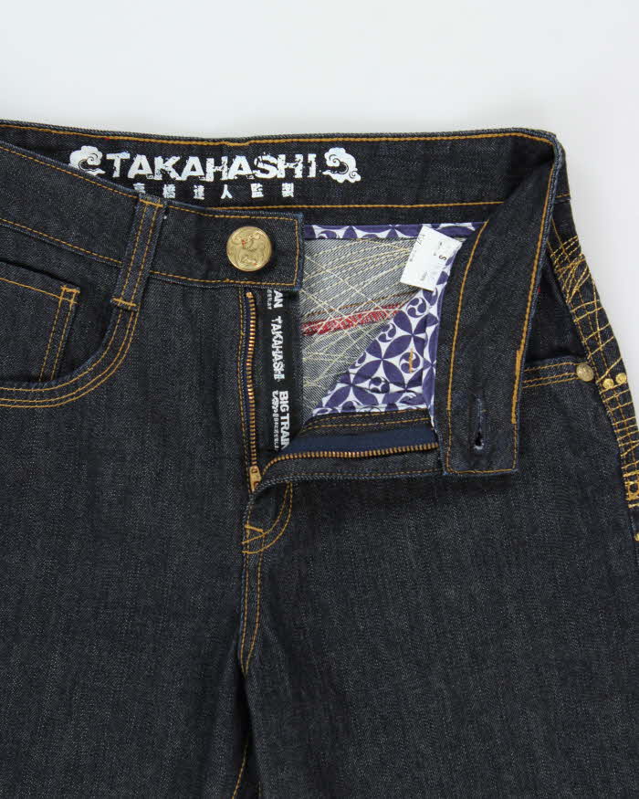 Vintage Y2k 2000s Osaka Big Train Takahashi Embroidered Jeans - W28 L29