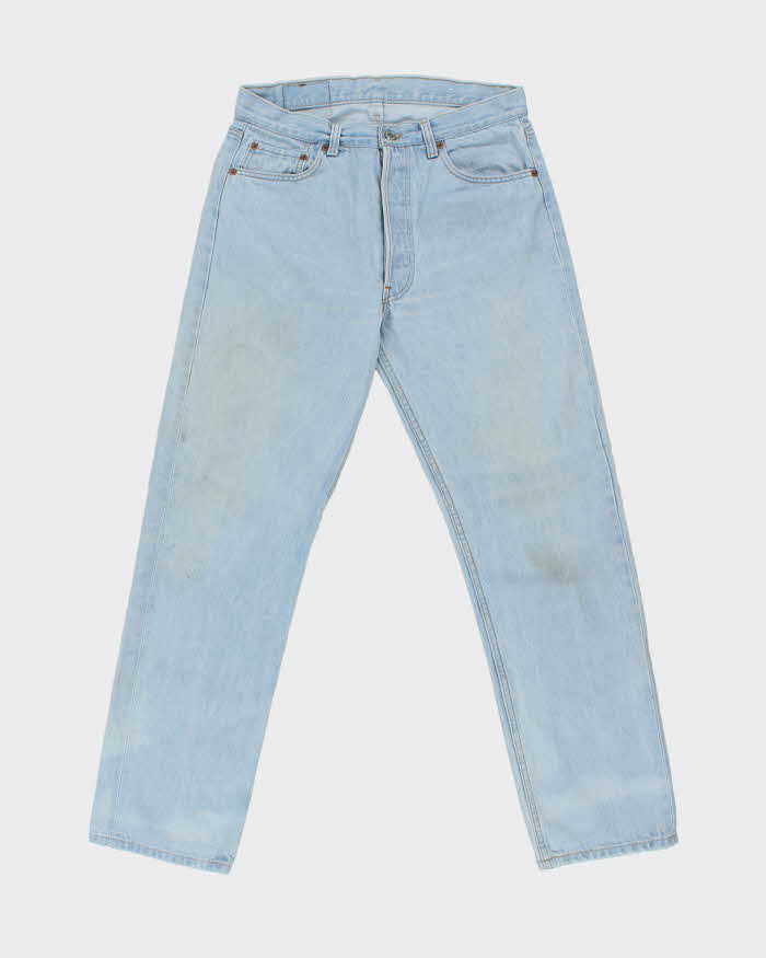 Vintage 1988 Levi's 501 Red Batwing Made In USA Jeans - W32 L32