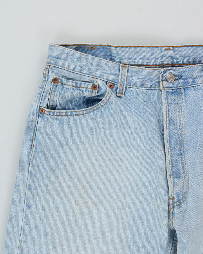 Vintage 1996 Levi's 501 Red Batwing Made In USA Jeans - W33 L29