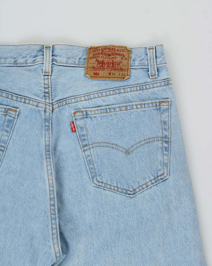 Vintage 2001 Levi's 501 Batwing Made In USA Jeans - W34 L31