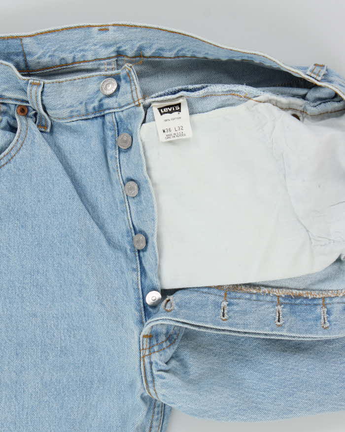 Vintage 2001 Levi's 501 Batwing Made In USA Jeans - W34 L31