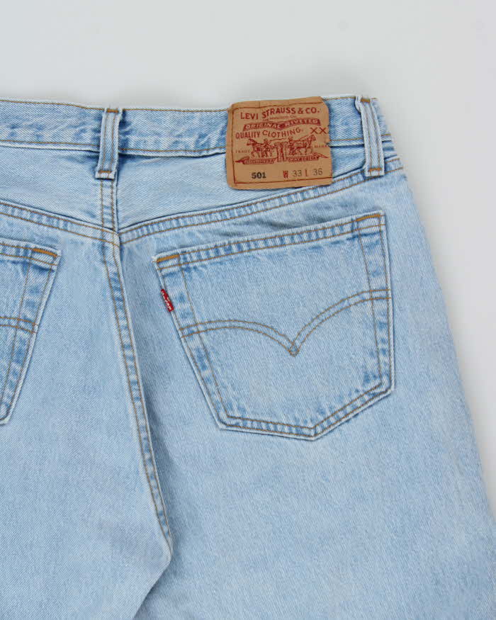 Vintage 1996 Levi's 501 Red Batwing Made In Canada Jeans - W31 L35