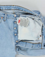 Vintage 1996 Levi's 501 Red Batwing Made In Canada Jeans - W31 L35
