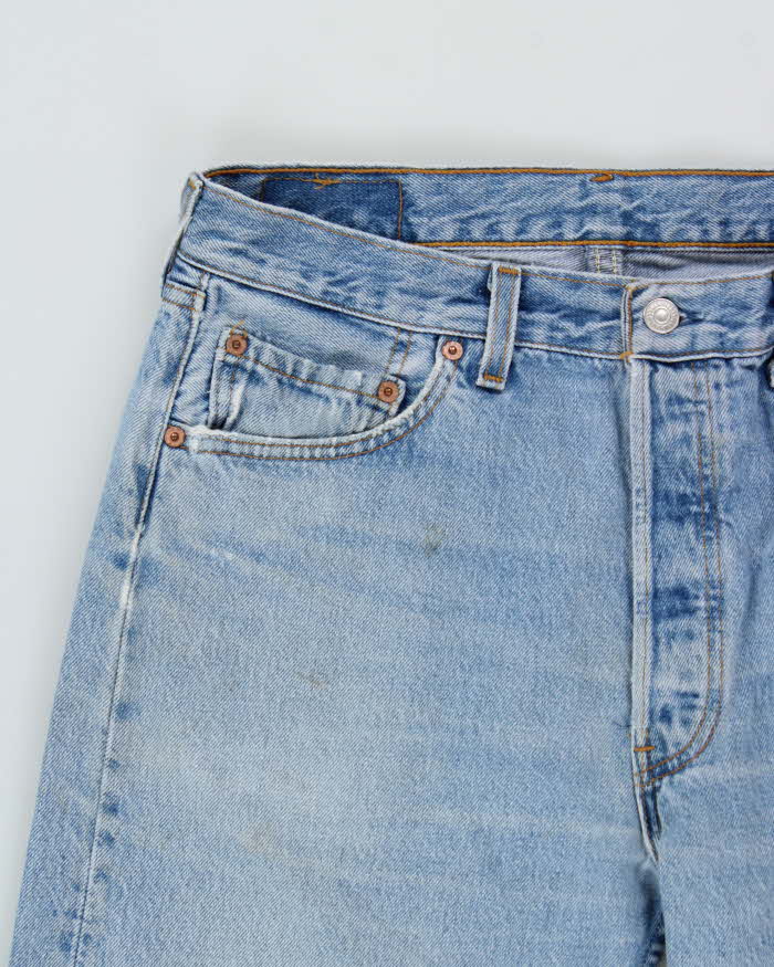 Vintage 1996 Levi's 501 Red Batwing Made In USA Jeans - W32 L29