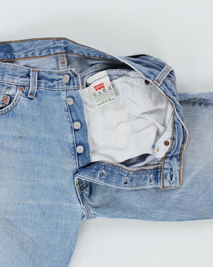 Vintage 1996 Levi's 501 Red Batwing Made In USA Jeans - W32 L29