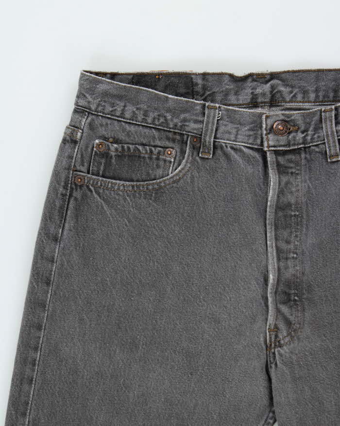 Vintage 1992 Levi's 501 Red Batwing Made In USA Jeans - W32 L30