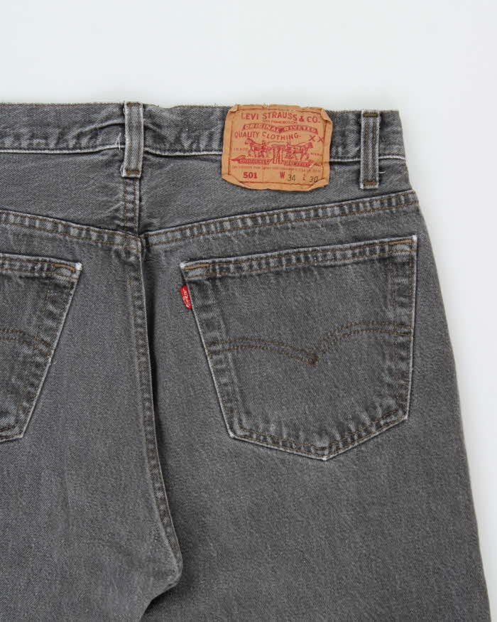 Vintage 1992 Levi's 501 Red Batwing Made In USA Jeans - W32 L30
