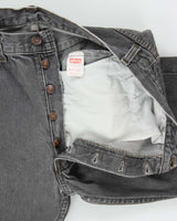 Vintage 1992 Levi's 501 Red Batwing Made In USA Jeans - W32 L30