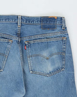 Vintage 1995 Levi's 501 Red Batwing Made In USA Jeans - W34 L31