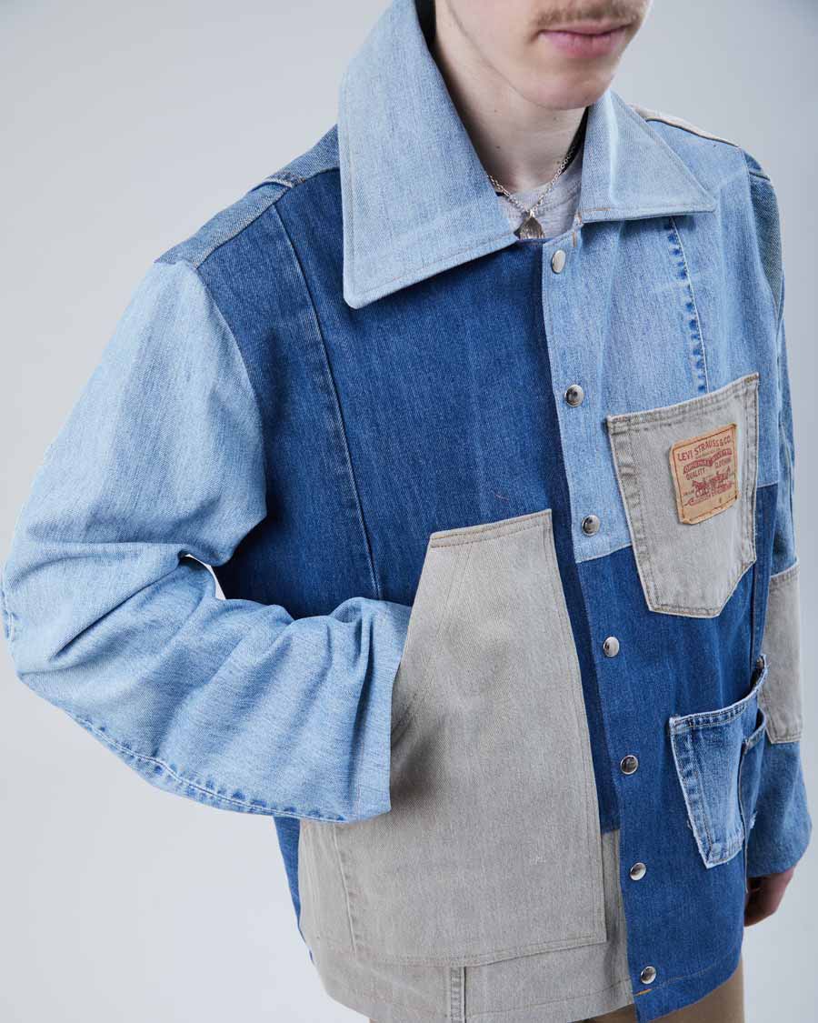 Rokit Originals Reworked Denim Unisex Jacket - M