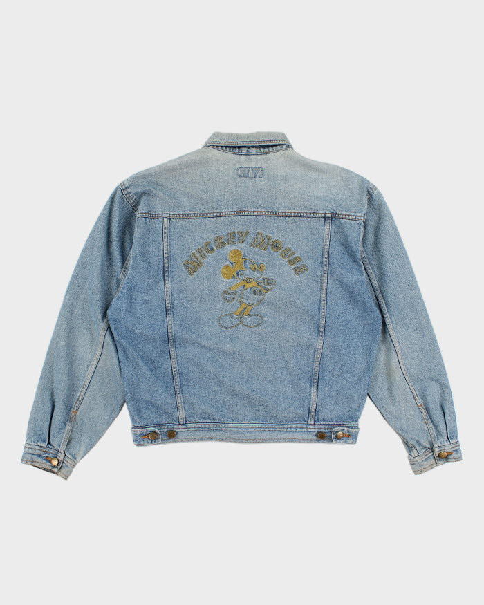 Vintage 1990s Walt Disney Mickey Mouse Jean Jacket - M
